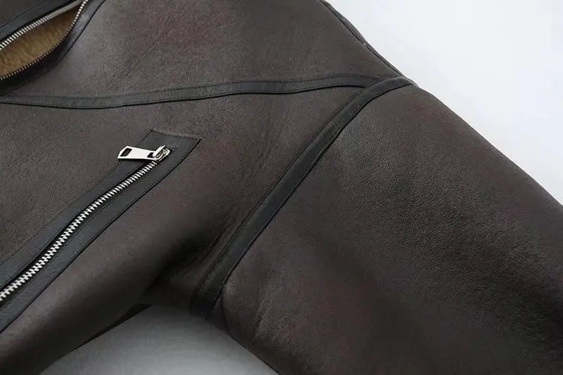 LuxeFur Biker Jacket