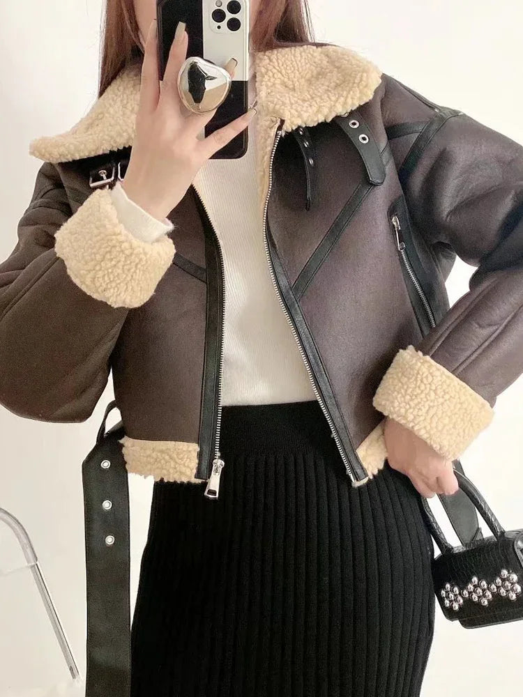 LuxeFur Biker Jacket