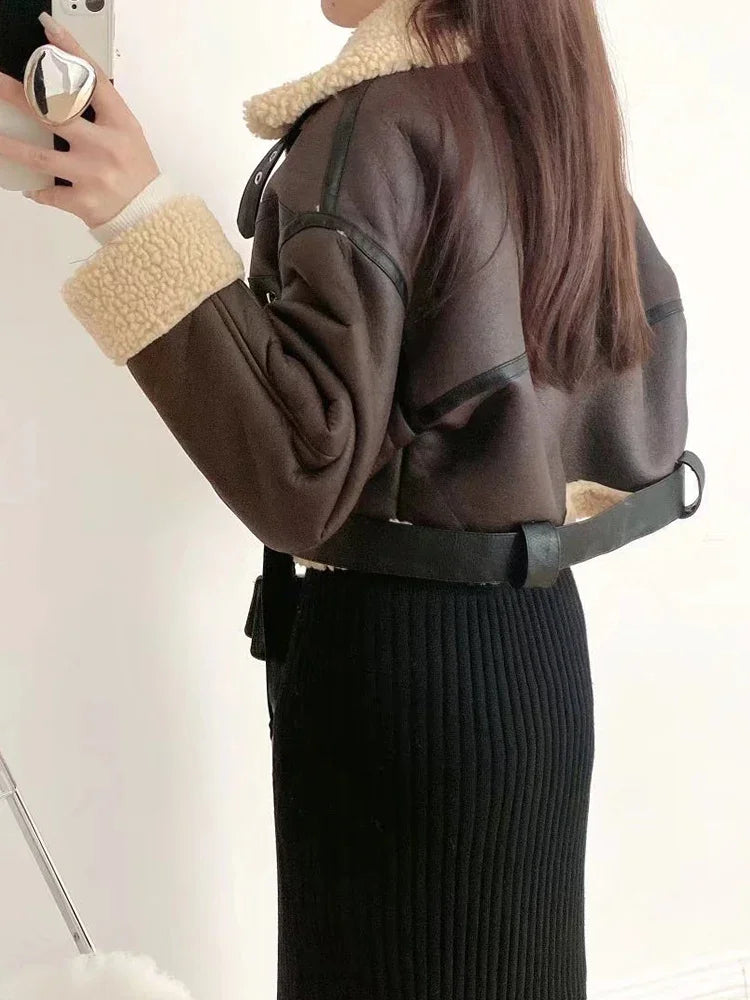 LuxeFur Biker Jacket