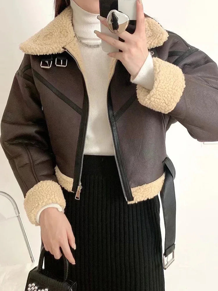 LuxeFur Biker Jacket
